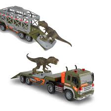 CAMION TRANSPORTE CON SONIDO+ DINO TRUCK FUN