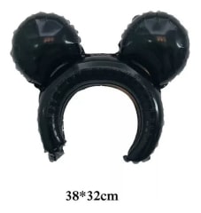 GLOBO CINTILLO OREJAS NEGRAS 1 UNID. 32x38 CM