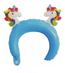 GLOBO CINTILLO 2 UNICORNIOS 1 UNID. 27.5x29 CM