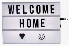 CAJA DE LUZ LED A4 PIZARRA CON LETRAS INCLUIDAS ABECEDARIO