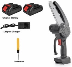 MINI MOTOSIERRA PODADORA ELECTRICA 2 BATERIAS MALETIN