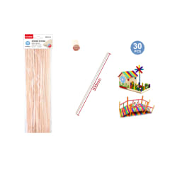 PALO DE MAQUETA 3MM REDONDO 30 UNID. MOTARRO ME020-30