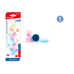 TIMBRE DISEÑOS SURTIDOS 6 UNID. 25MM DISPLEY MOTIVACIONAL MOTARRO ME046-12