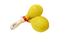 PAR DE MARACA GRANDE PLASTICA 22 CM