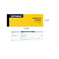 RECIBO DE DINERO 50 HJS. MOTARRO MU112-7