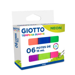 TEMPERA 6 COLORES NEON 15ML GIOTTO 020000
