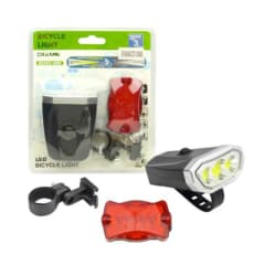 LUZ BICICLETA LED DELANTERA Y LUZ RETROCESO 70177