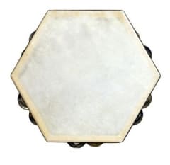 PANDERO PANDERETA HEXAGONAL 10 FOLCLO NUTECH