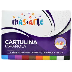 CARPETA DE CARTULINA ESPAÑOLA MÁS+ARTE