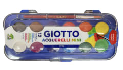 ACUARELA 12 COLORES GIOTTO + PINCEL ACQUERELLE MINI 23MM  352300