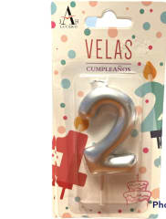 VELA CUMPLEAÑOS N°2 7CM F302