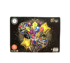 GLOBOS 5 UNID. FELIZ CUMPLEAÑOS F1883