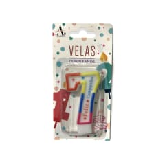 VELA FELIZ CUMPLEAÑOS N°7 6CM F327