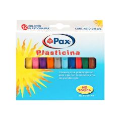 PLASTICINA 12 COLORES PAX 542909