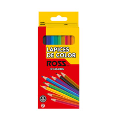 LAPIZ COLOR 12 UNID. HEXAGONAL ROSS 28491-2