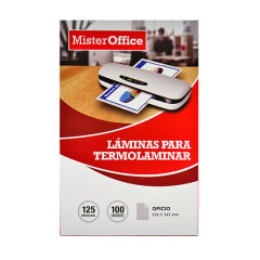 100 LÁMINAS TÉRMICAS 125 MICRAS OFICIO
