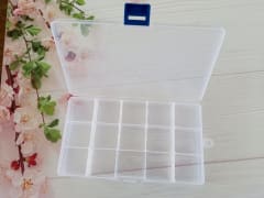 CAJA ORGANIZADORA 15 SEPARACIONES 17.3X9.8X2.3CM PLASTICO DREAM DIY 23701