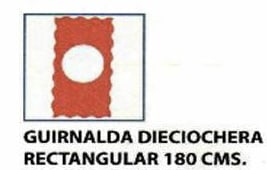 GUIRNALDA DIECIOCHERA RECTANGULAR 180 CM. BIG PARTY 4449892