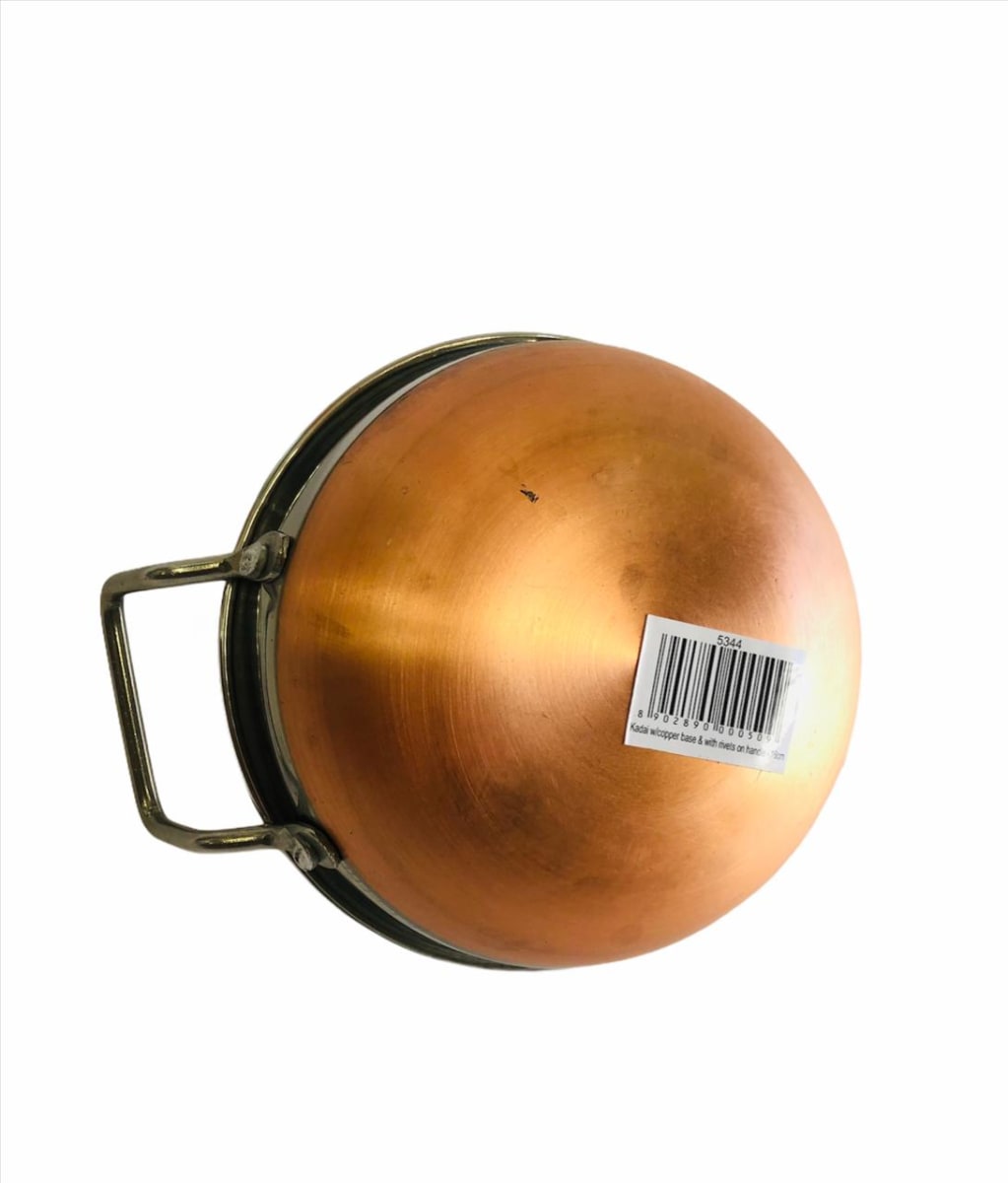 SARTEN ACERO C/BASE DE COBRE 15 CMS DIAMETRO 1