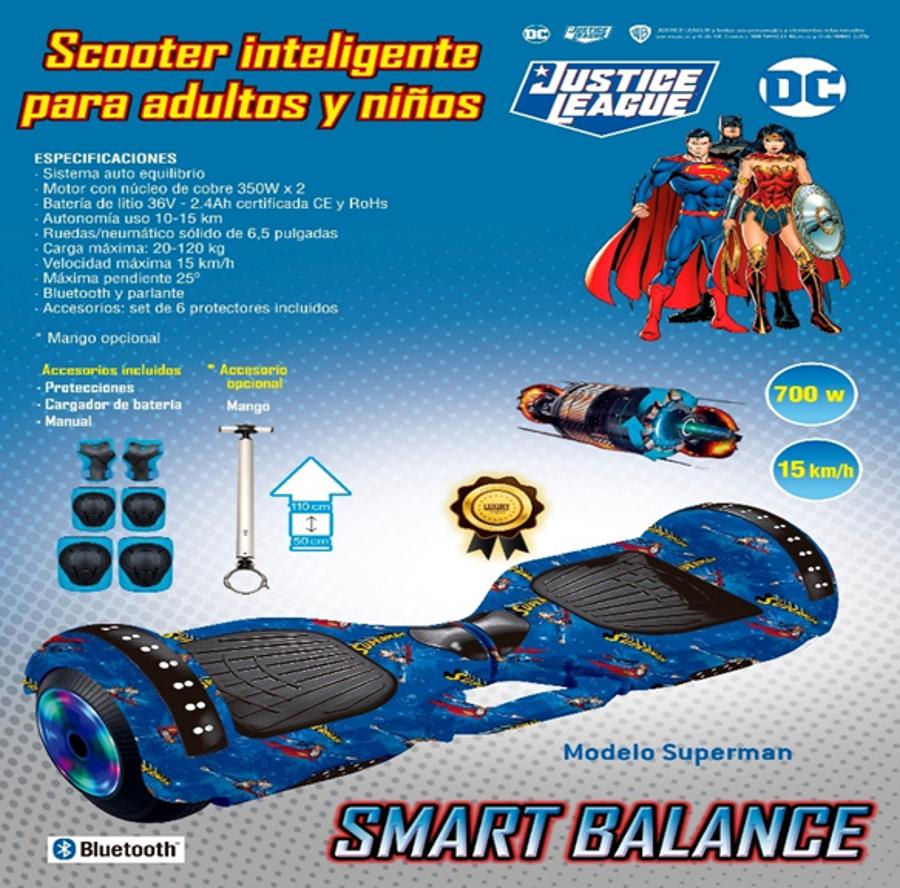 SMART BALANCE PATINETA ELÉCTRICA CON MANILLA BATMAN KIDS3