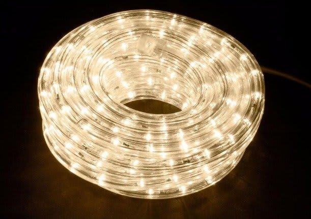 LUZ LED MANGUERA 30 MT COLOR AMARILLO 3 POSICIONES 220V L250 0