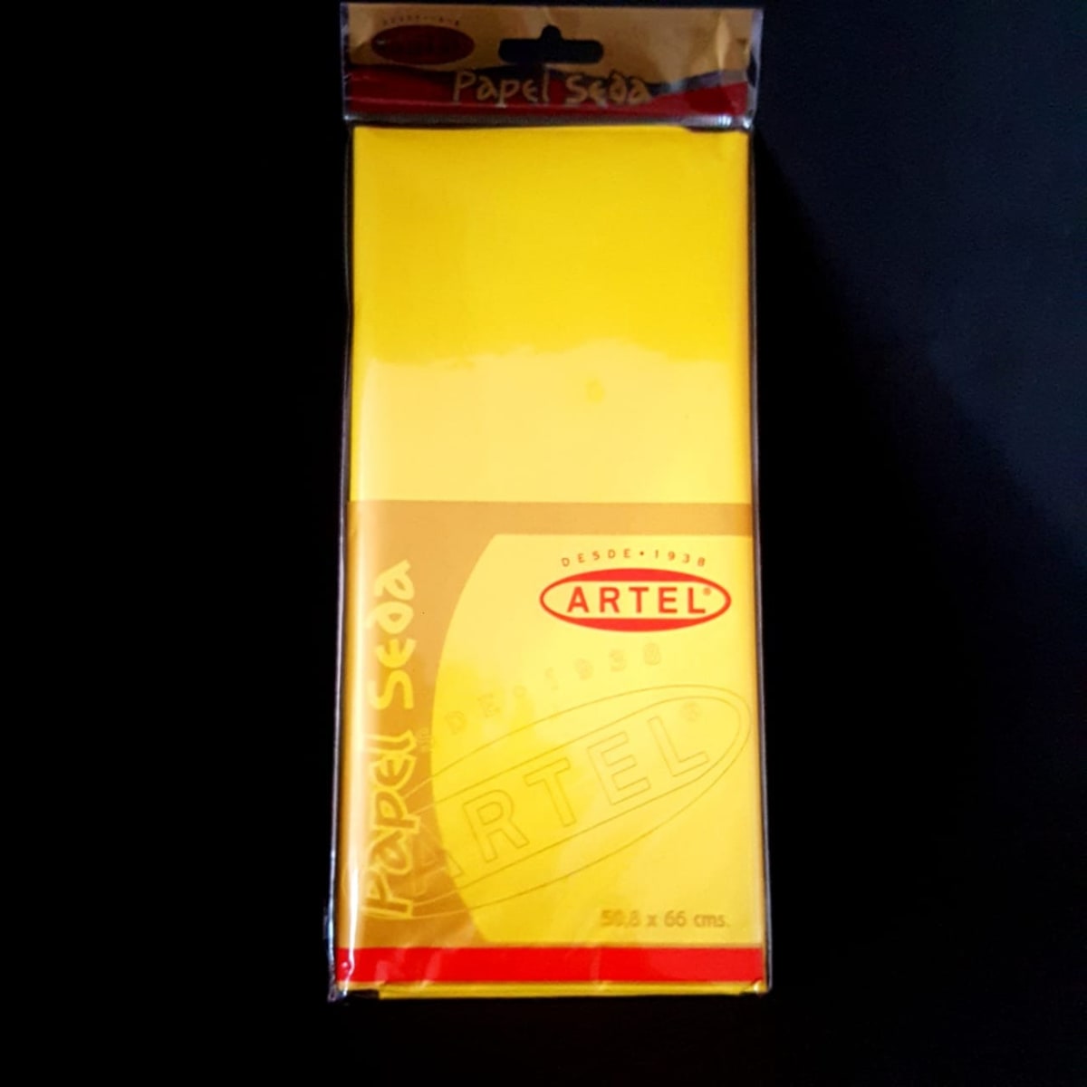 PAPEL VOLANTIN AMARILLO 10 UNID. 50x66 CM ARTEL 00930291