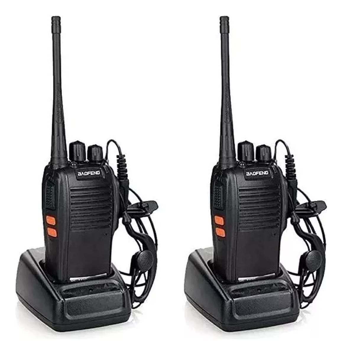 RADIO 2 WALKIE TALKIE BF-888S BAOFENG CON 2 CARGADORES DIGITAL 1