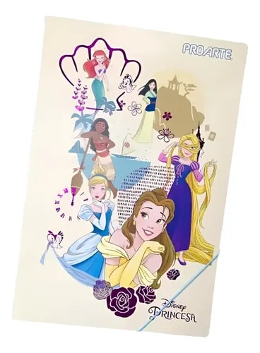 CARPETA C/ELASTICO OFICIO PRINCESAS PROARTE 34002-2 0