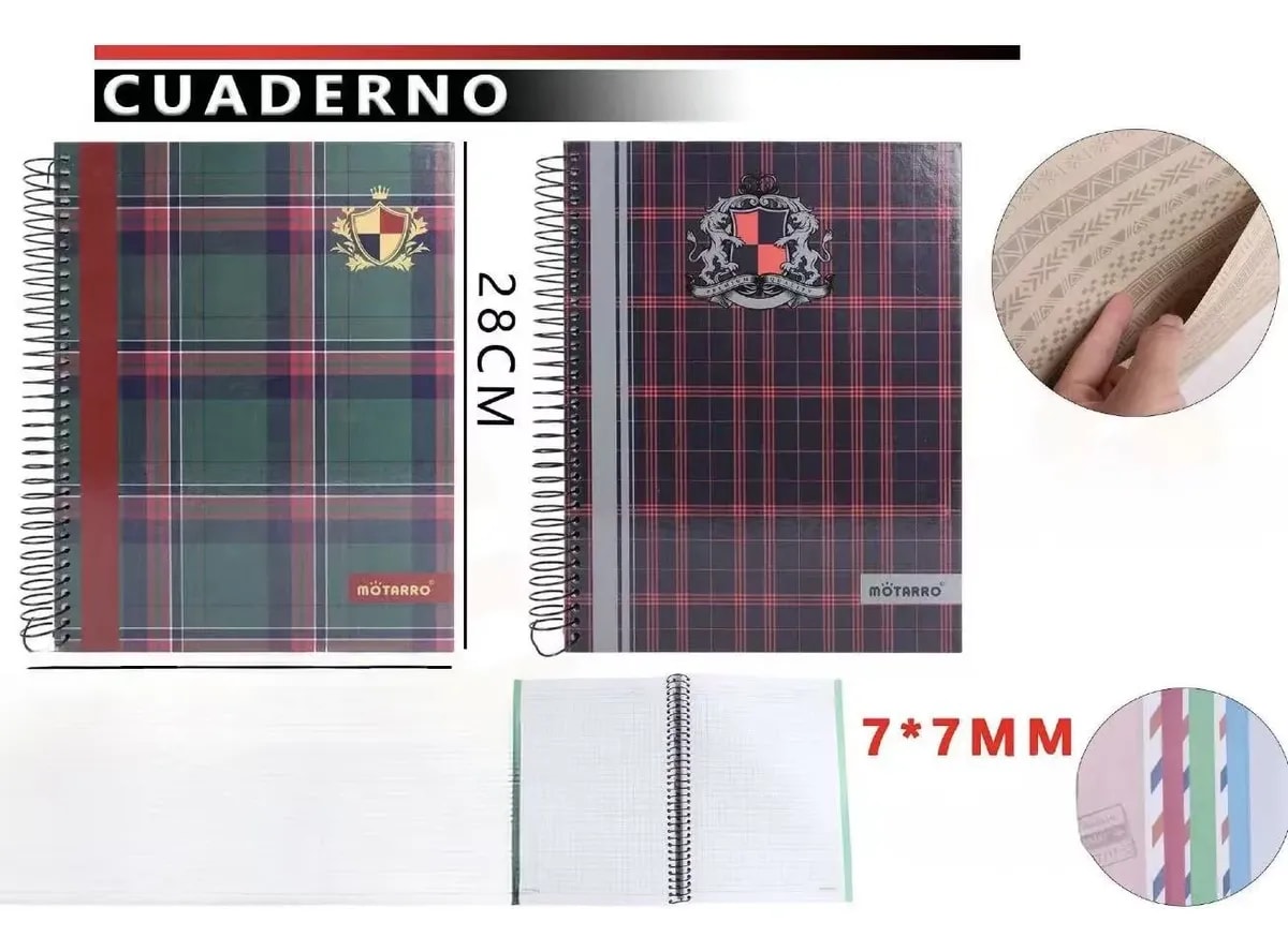 CUADERNO TRIPLE CHICO 150 HJS ESCOSES MOTARRO 2513852