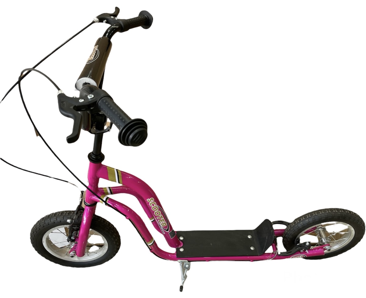 SCOOTER BICICLETA ARO 12 ROSADA IB-BK700-ROSADA2