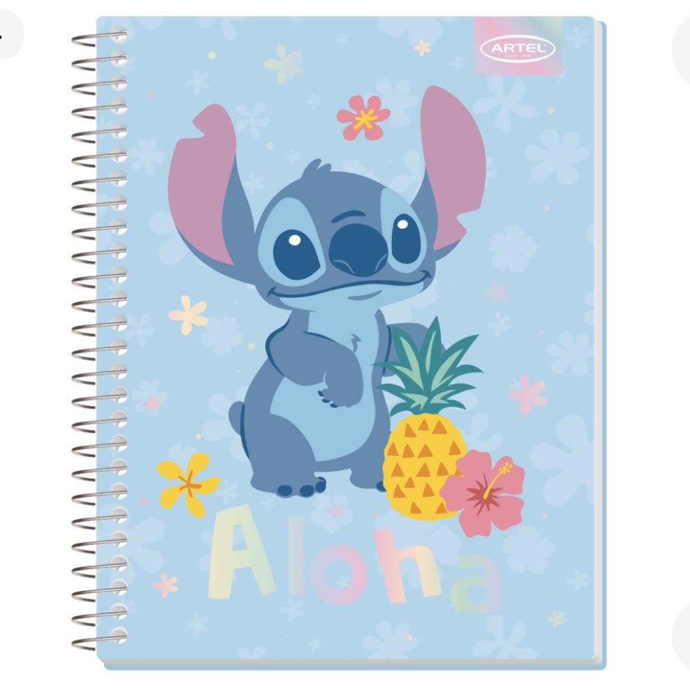 CUADERNO 7 MM TRIPLE 150 HJAS 3 MATERIAS STITCH ARTEL 201220204