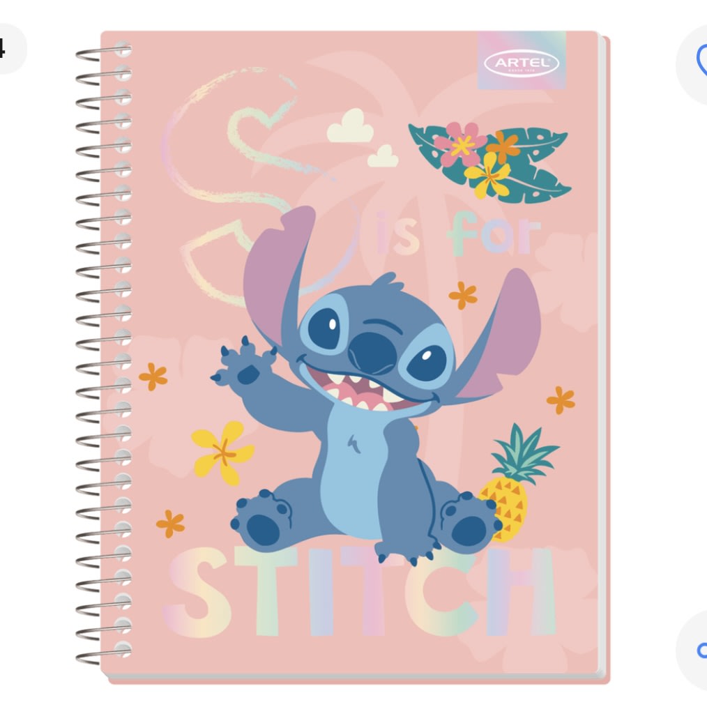 CUADERNO 7 MM TRIPLE 150 HJAS 3 MATERIAS STITCH ARTEL 20122020 0
