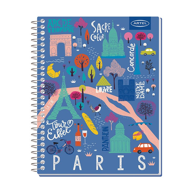 CUADERNO 7 MM TRIPLE 150 HJAS 3 MATERIAS URBAN ARTEL 201220133
