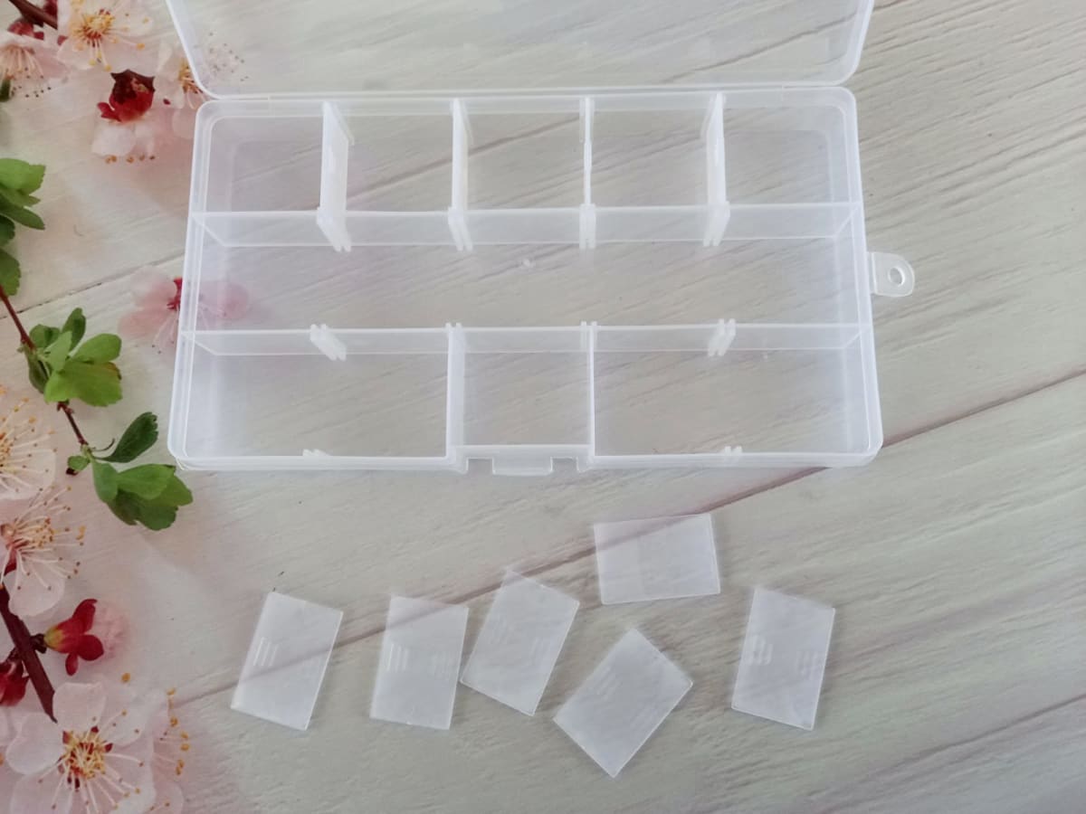 CAJA ORGANIZADORA 15 SEPARACIONES 17.3X9.8X2.3CM PLASTICO DREAM DIY 237012