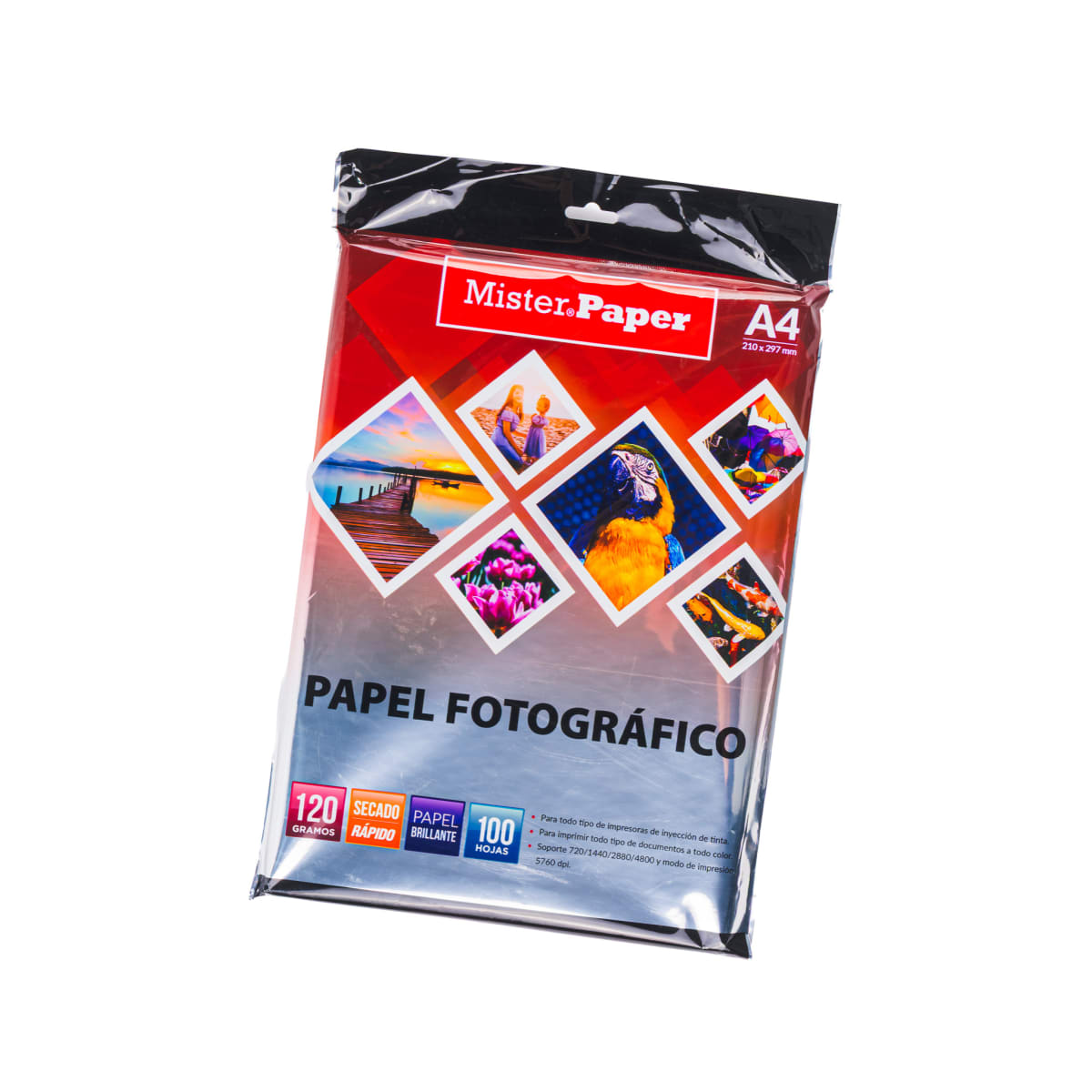 PAPEL FOTOGRAFICO 100 HJS.120 GRS TAMAÑO A4 2559   334233