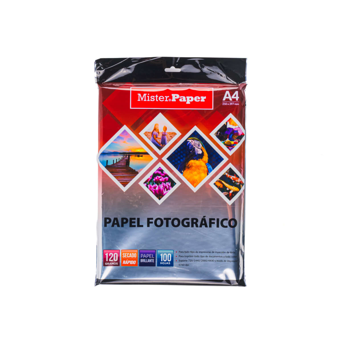 PAPEL FOTOGRAFICO 100 HJS.120 GRS TAMAÑO A4 2559   334234