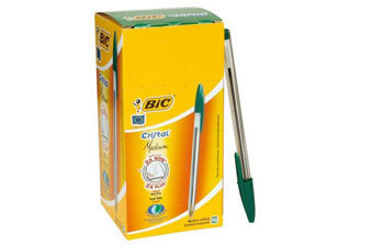 LAPIZ PASTA BIC VERDE CRISTAL2