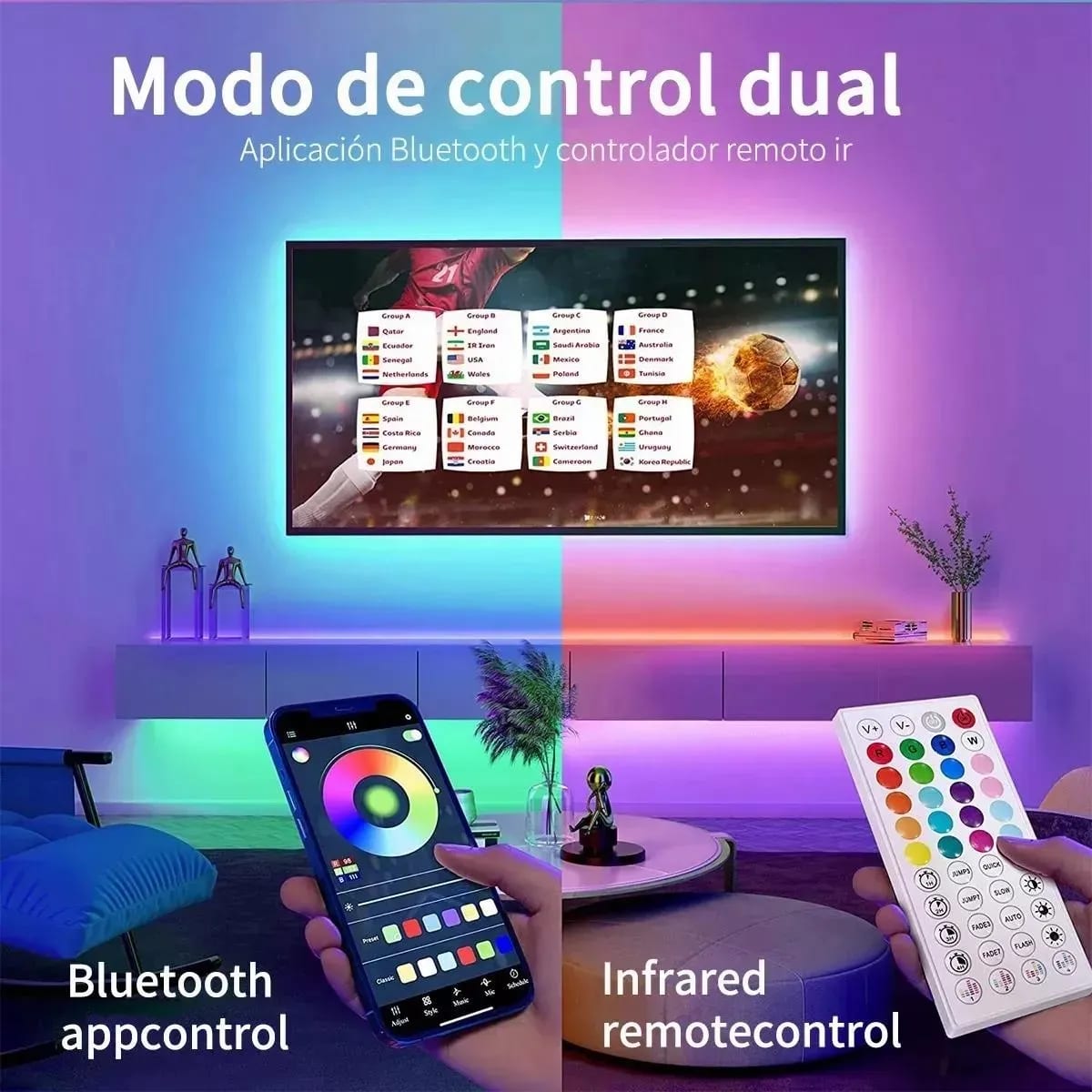 TIRA DE LUCES RGB LED 30 MTS2