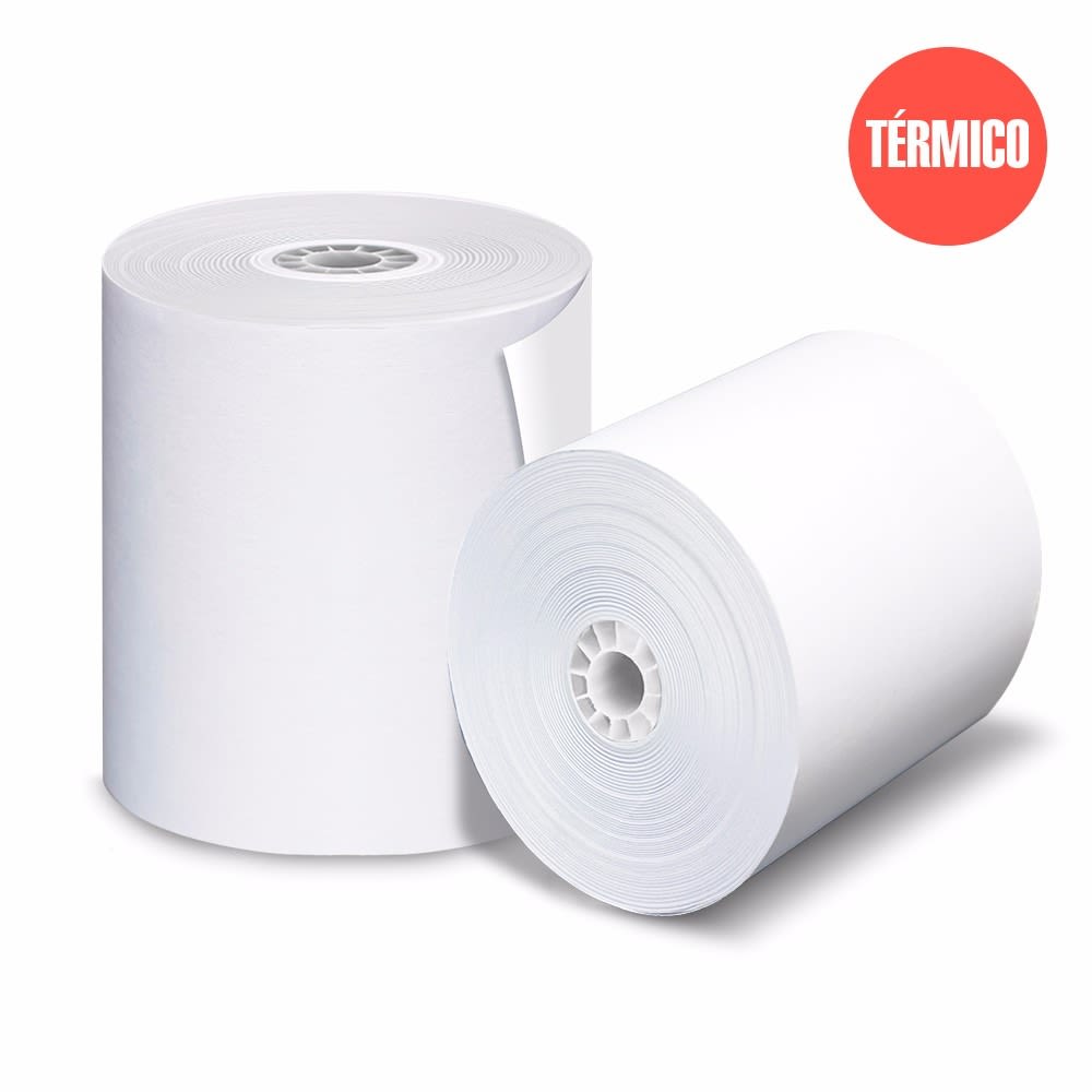 10 ROLLO TERMICO 80X80MM BLANCO 1