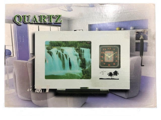 LAMPARA ACUARIO CON RELOJ 1