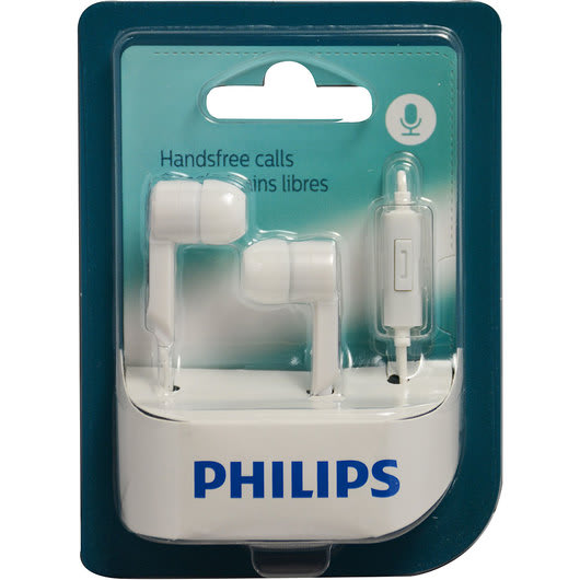 AUDIFONO BLANCO PHILIPS IN-EAR CON MICROFONO 006872 3501 0