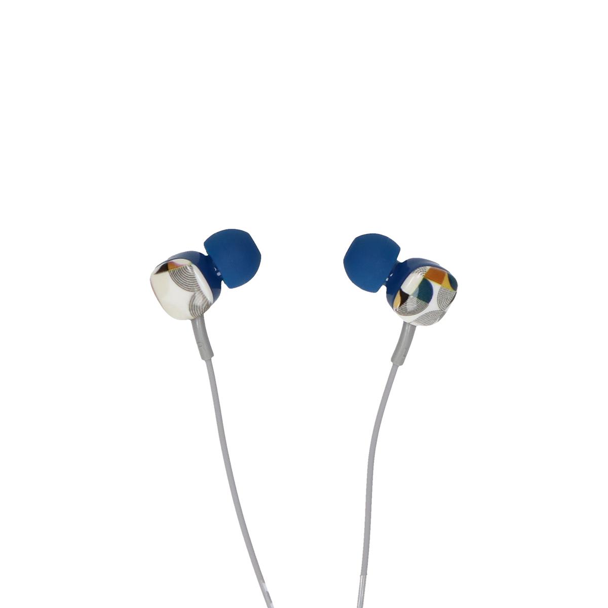 AUDIFONO C/CABLE NAMO LIBRES 1.2 MT 3.5 AZUL EARPHONE HAVIT HV-E58P 40421 0