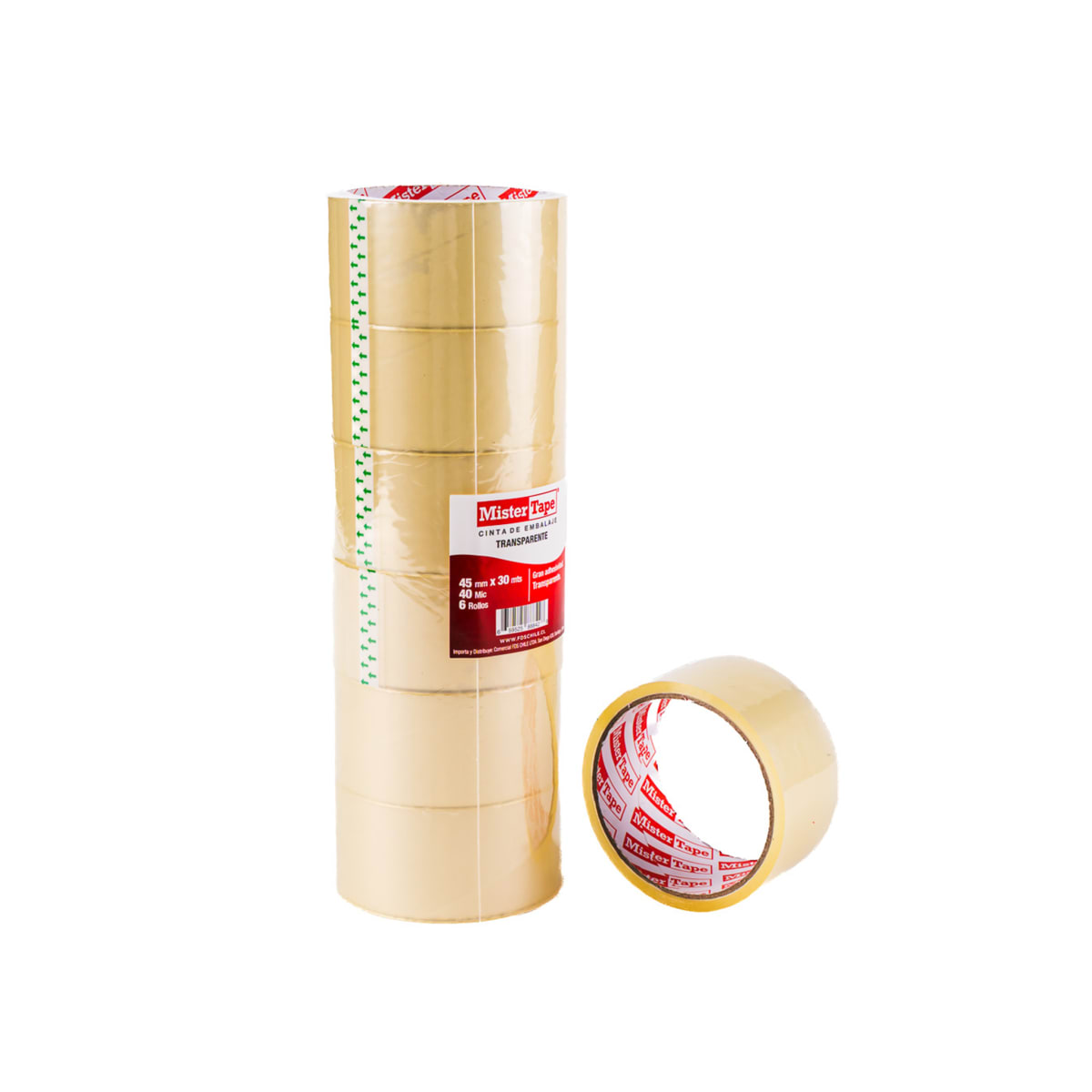 HUINCHA EMBALAJE 30 MTS TRANSPARENTE 4.4 CM USA TAPE 15001372