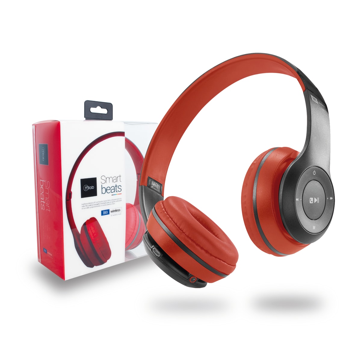 AUDIFONO BLUETOOTH SMART BEATS RADIO FM P/TARJETA RED MLAB 1