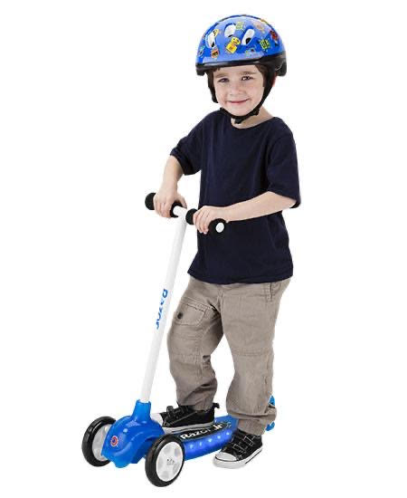 SCOOTER 3 RUEDAS AZUL C/LUZ RAZOR 4