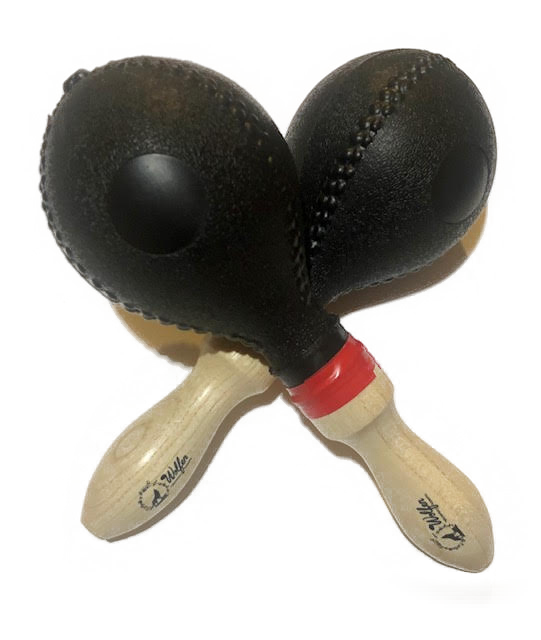 PAR DE MARACA GRANDE PLASTICA 22 CM3