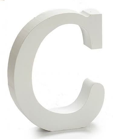 LETRAS DE MADERA BLANCO 11 CM3