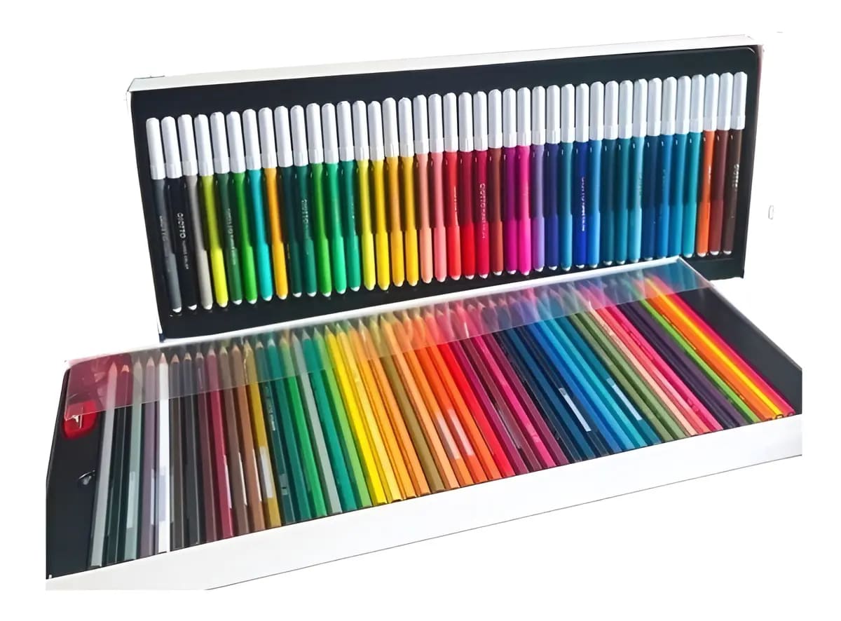 SET GIOTTO DE 90 UNID. 50 LAPIZ STILNOVO COLOR Y 40 TURBO SCRIPTO CAJA F2575003