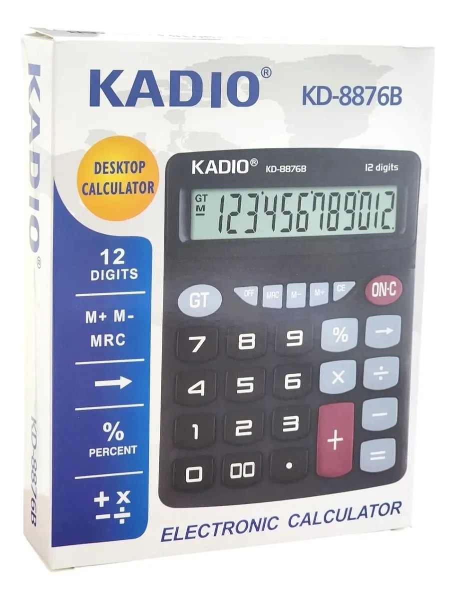 CALCULADORA MESON 12 DIGITOS KADIO SMART 19018 0