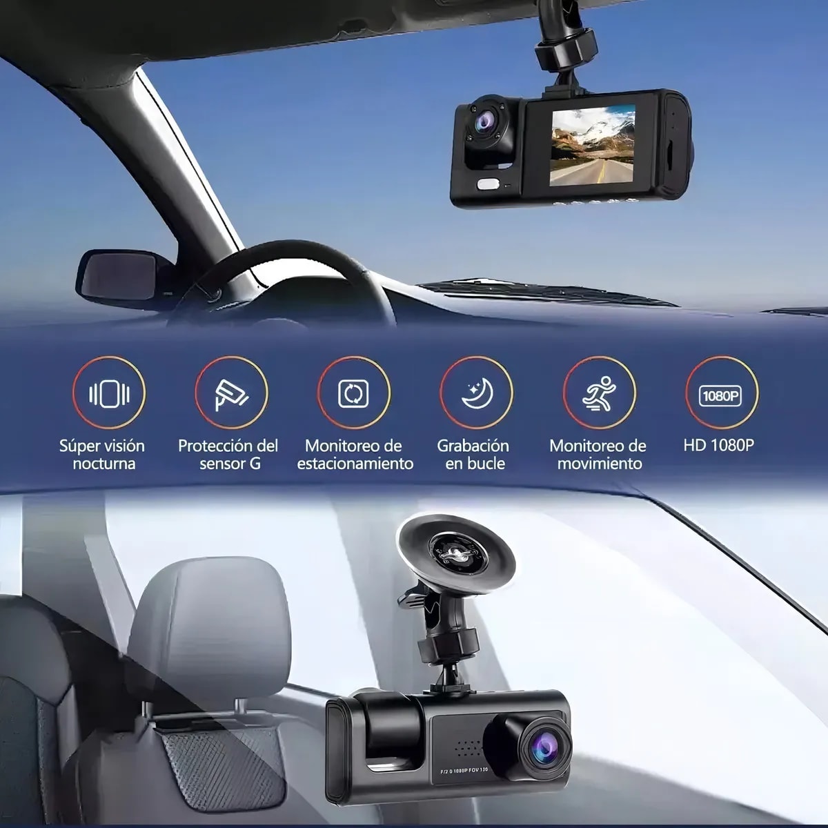 Cámara HD Doble para Auto3